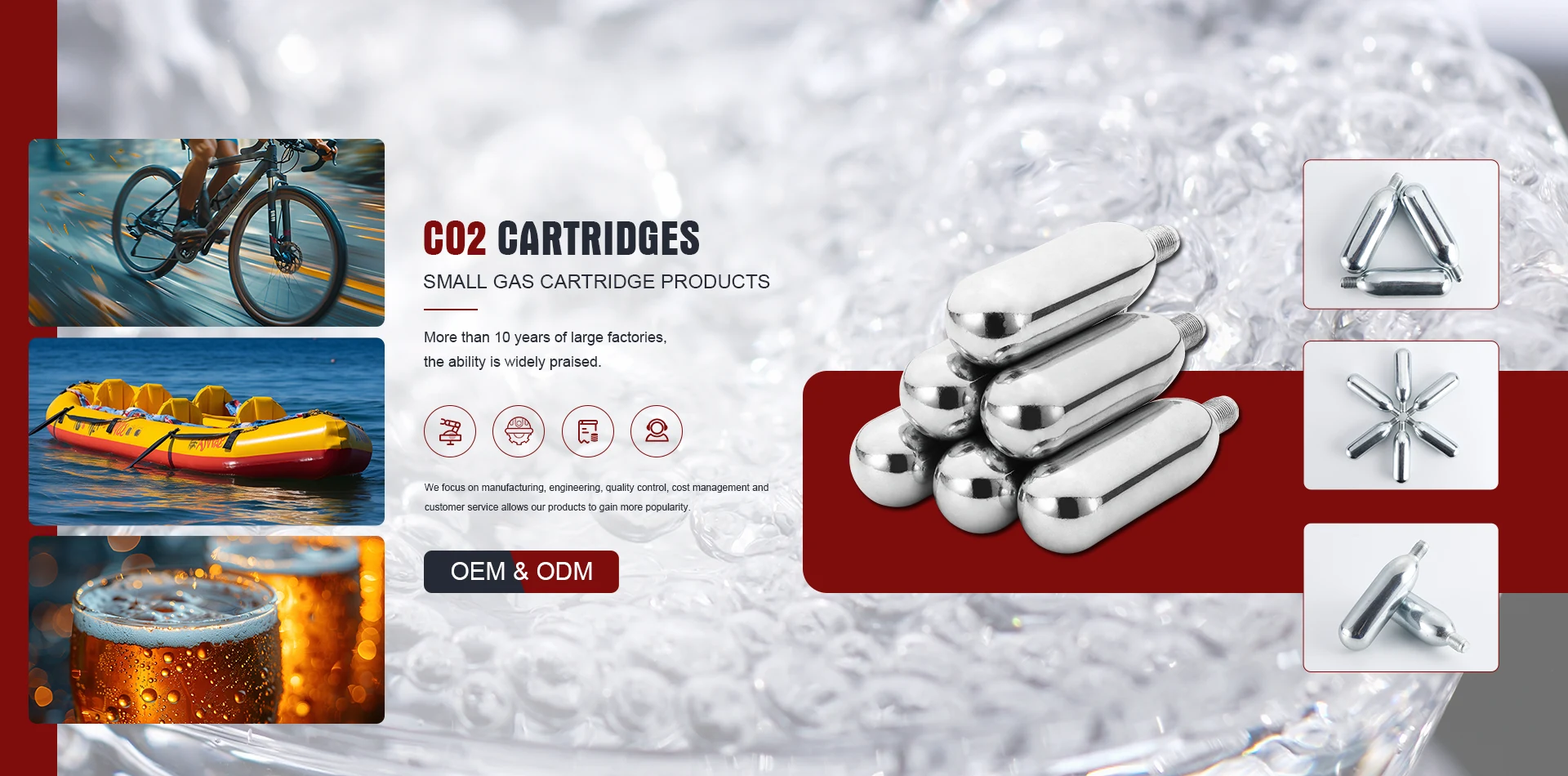 ໂຮງງານ CO2 Cartridges