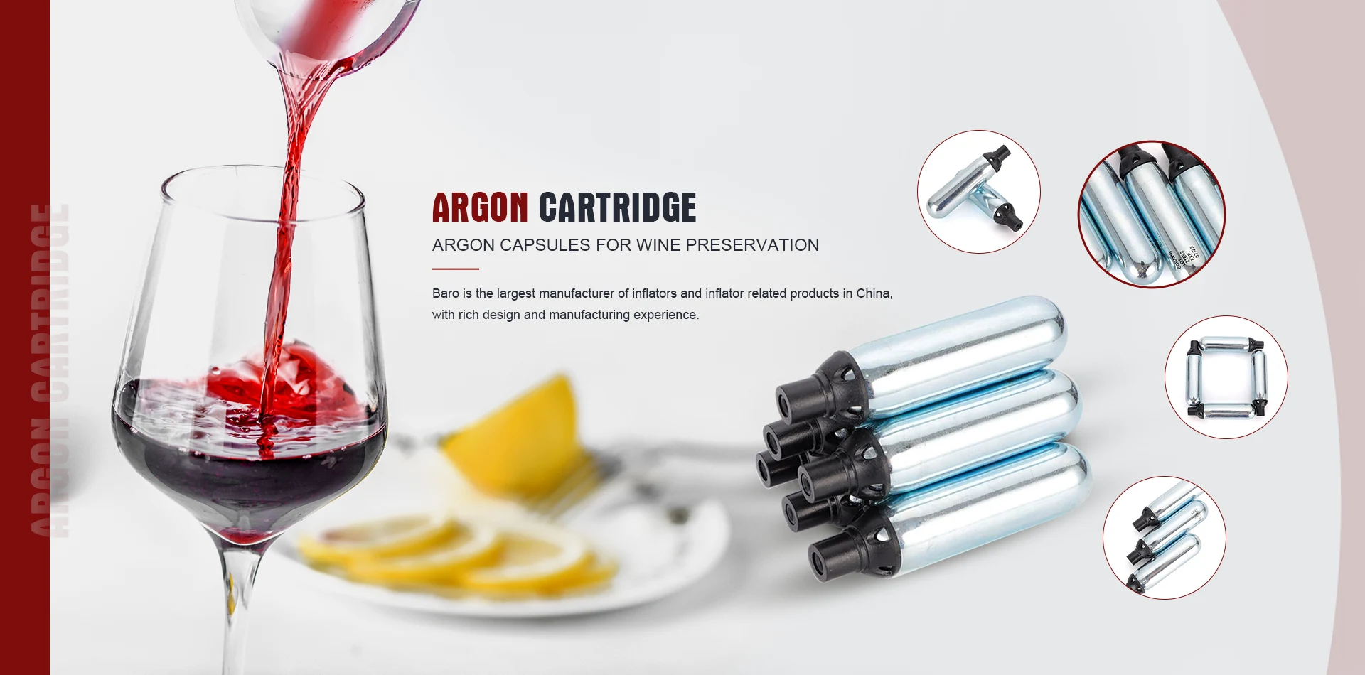 Argon Cartridge ຜູ້ສະຫນອງ