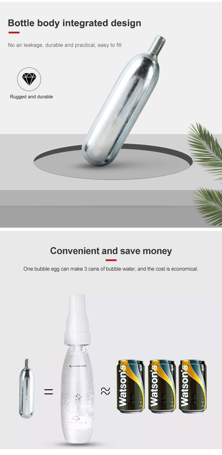 38g CO2 Thread Cartridges for Truck Tire Inflation