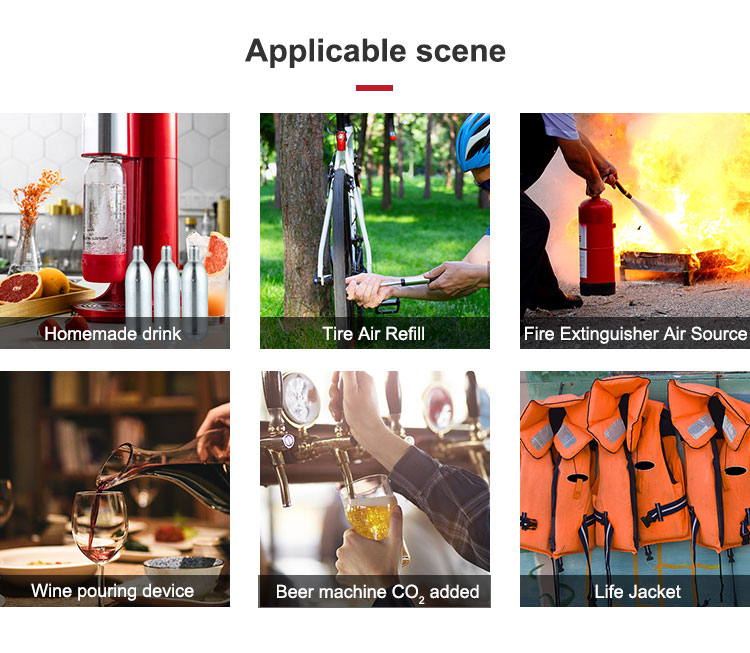 74g CO2 Cartridges for Beverage Preservation